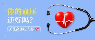 世界高血压日节日宣传公众号首图
