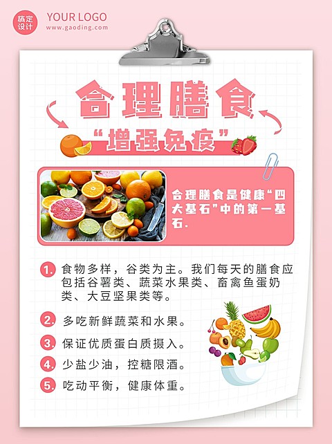 养生保健科普合理膳食小红书配图