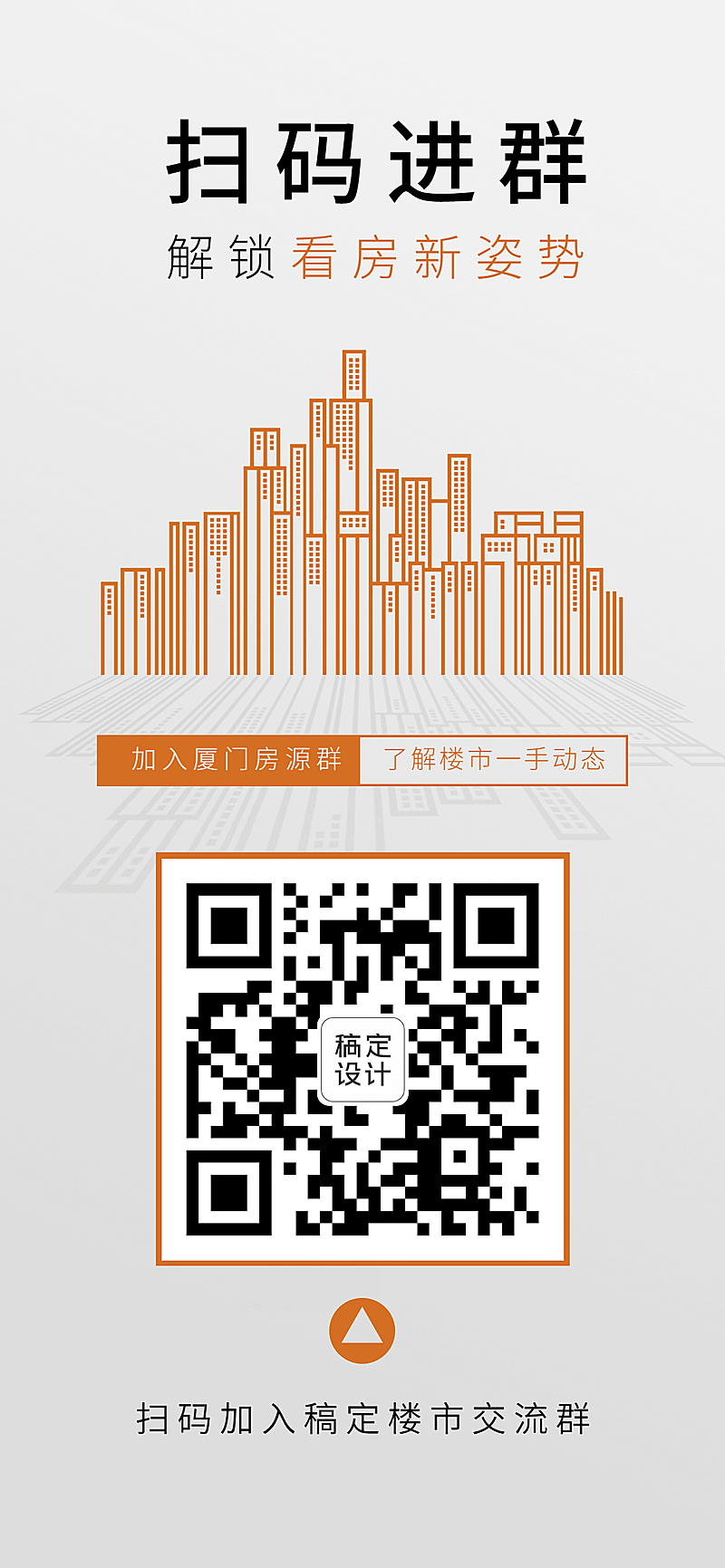 房地产自媒体交流群宣传商务海报