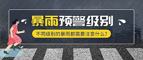 暴雨预警宣传科普公众号首图