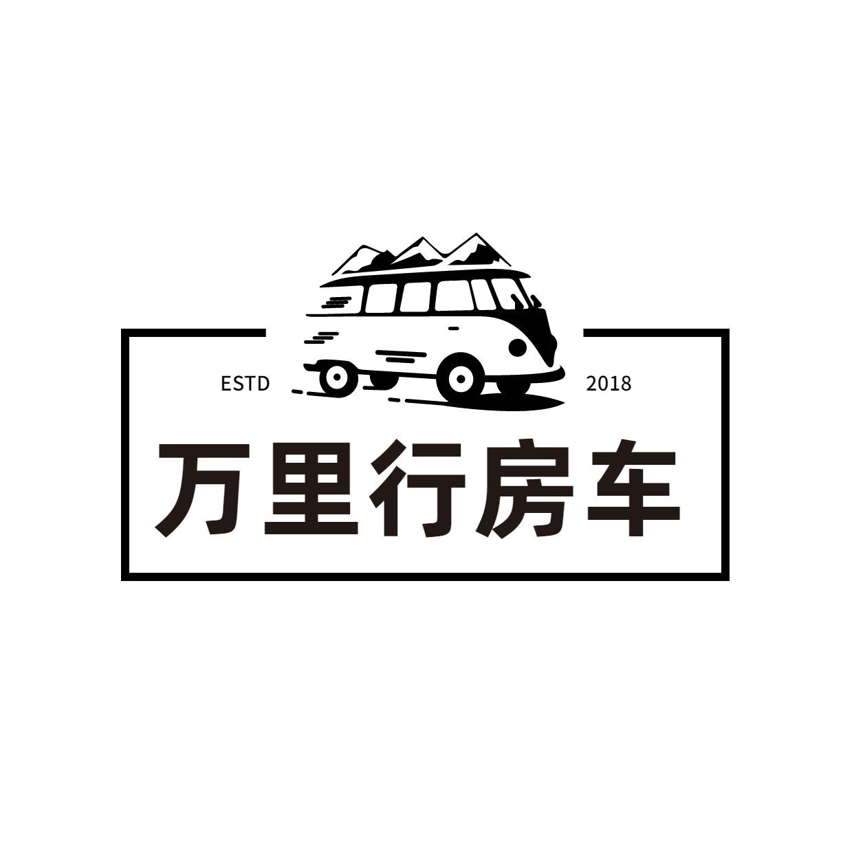 旅游露营房车logo设计预览效果