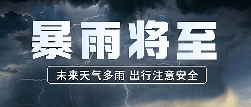 暴雨预警宣传科普公众号首图