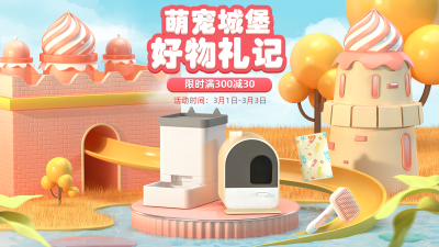 吾折天宠物百货海报banner