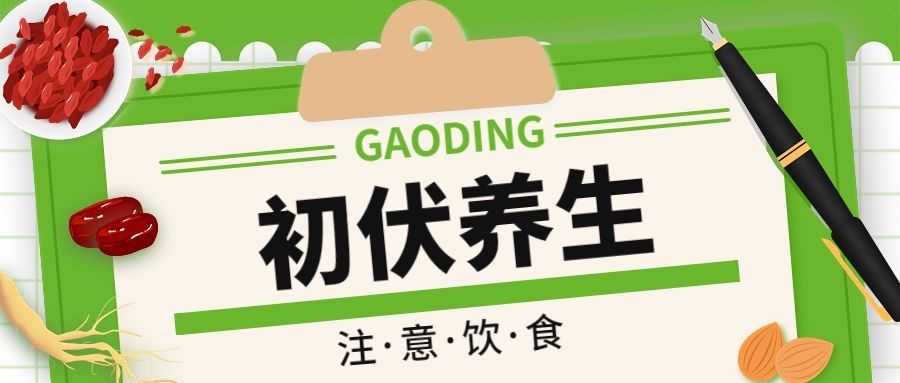 初伏养生科普公众号首图预览效果