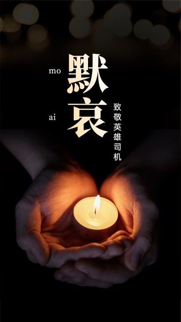 沉痛哀悼动车事件手机海报预览效果
