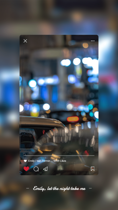 Simple Interface Simulation Light Scene Instagram Story