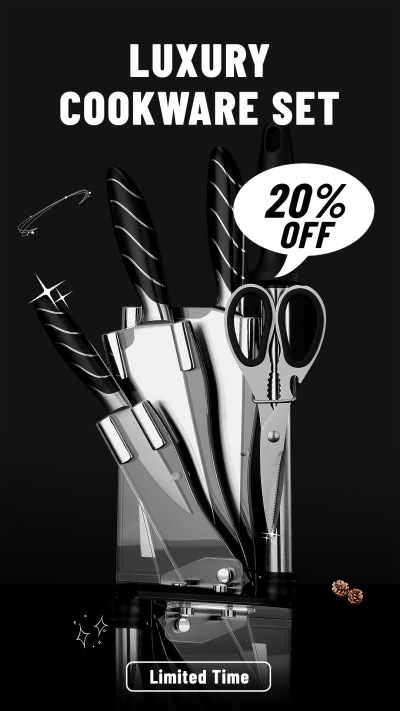 Kitchenware Cookware Discount Sale Promo Ecommerce Story