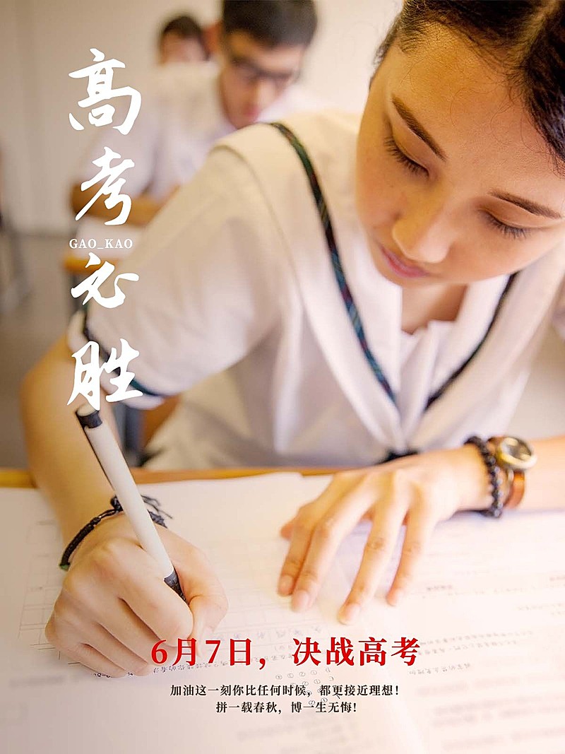 高考祝福晒照考试加油简约风plog模板