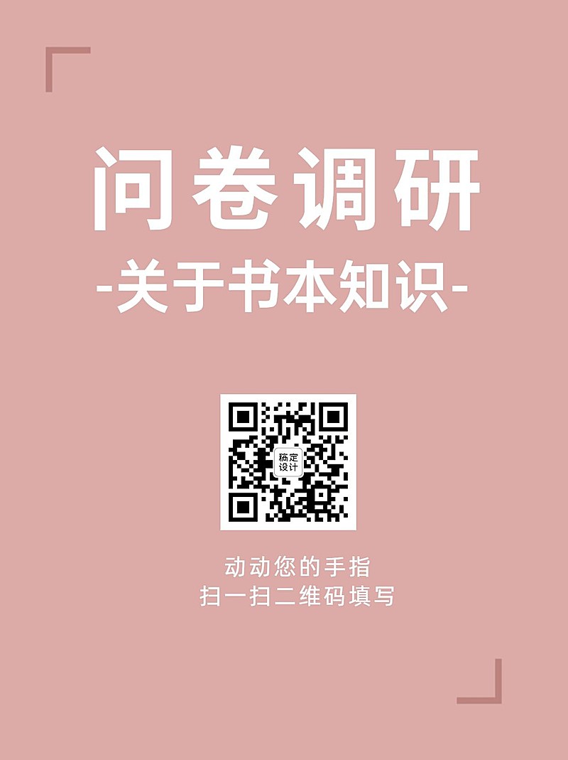 企业商务调查问卷简约海报