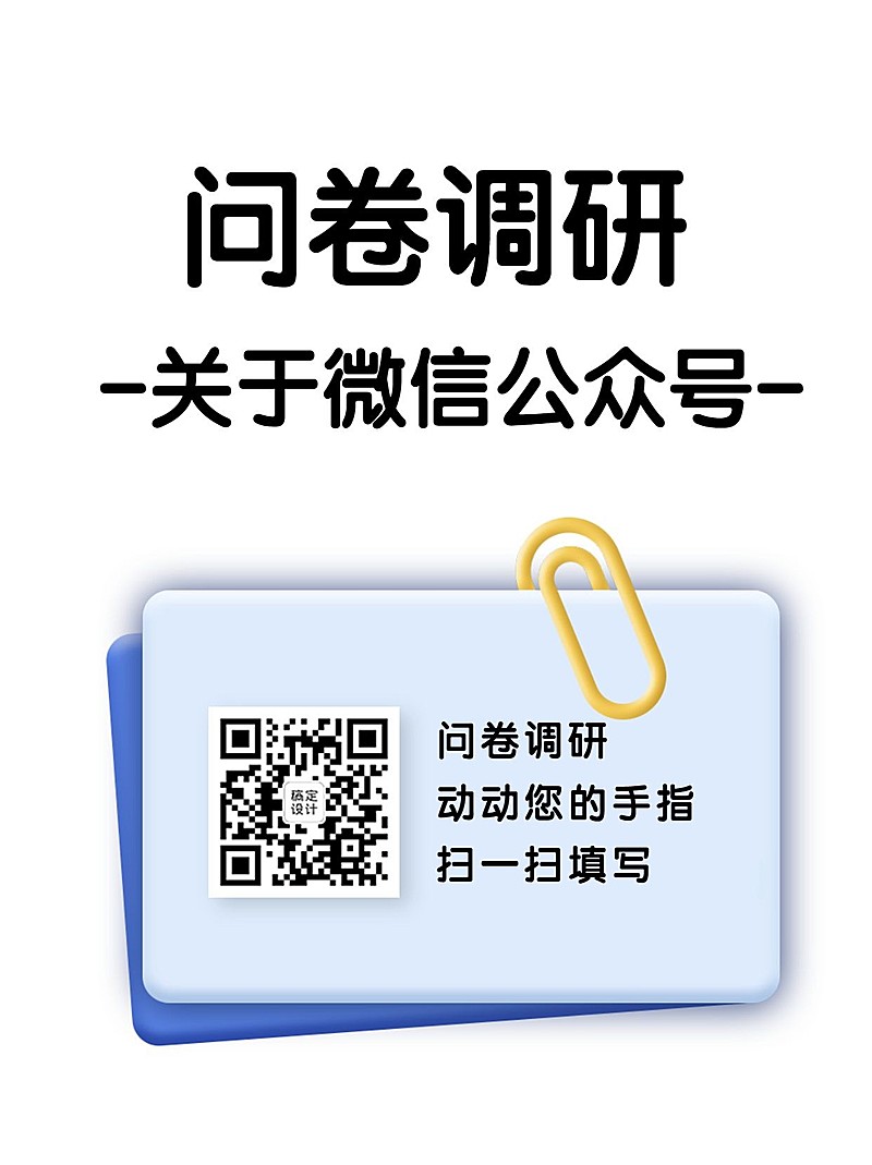 企业商务调查问卷简约海报