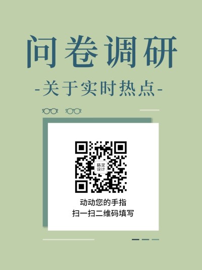 企业商务调查问卷简约海报