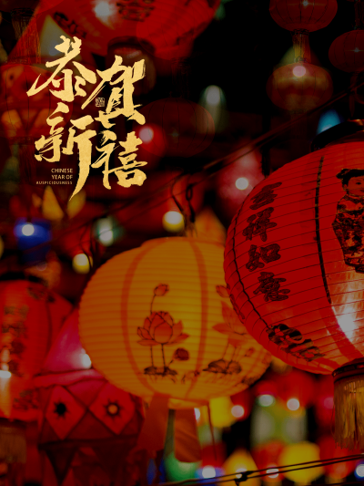 春节晒图春节祝福新年祝福春节新年灯笼节日祝福plog模板