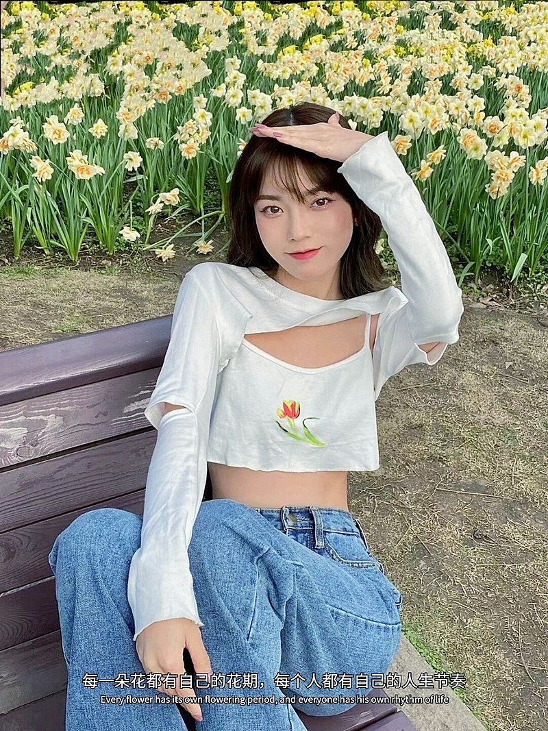 自拍晒照字幕生活分享简约风plog模板