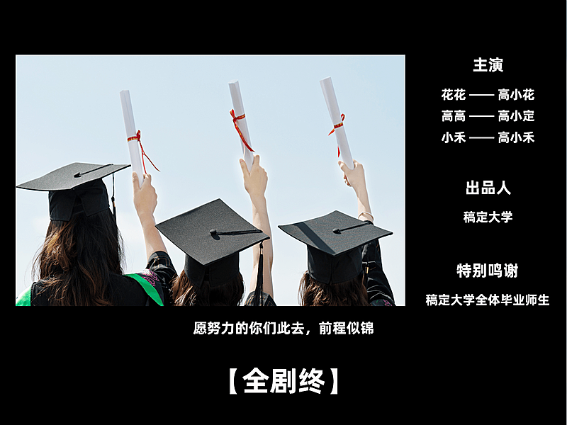 毕业季电影风晒照plog模板