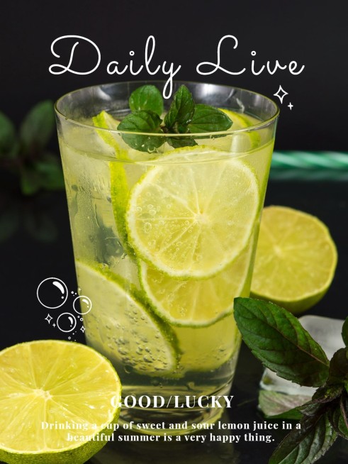 美食饮品杂志风plog模板预览效果