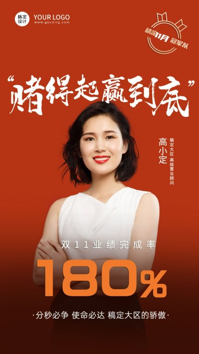 房地产喜报简约商务风海报