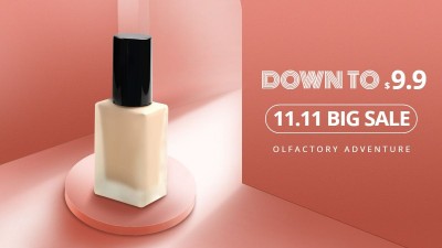 双11美妆粉底液跨境电商海报banner