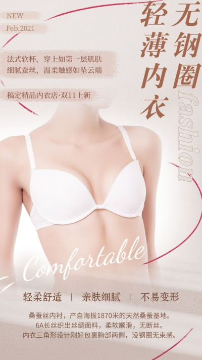 维密服饰内衣简约产品详情介绍