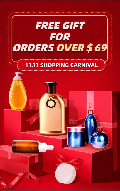 双11美妆护肤跨境电商海报预览效果