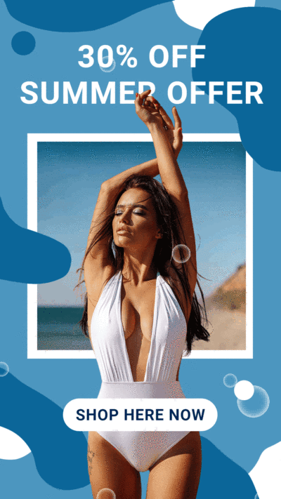 Animated instagram story template GIF