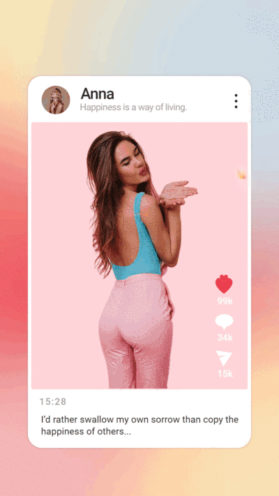  Chat interface Instagram Story