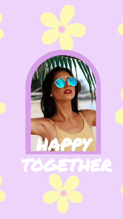 Animated instagram post template