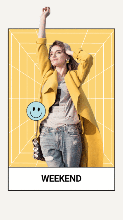 Animated instagram post template
