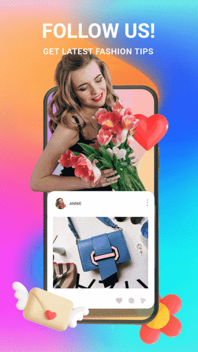 Animated instagram story template  GIF