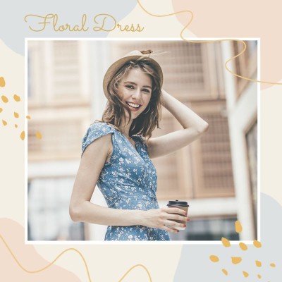 Hand Painted Style Line ELement Women's Wear Sale Ecommerce Product Image