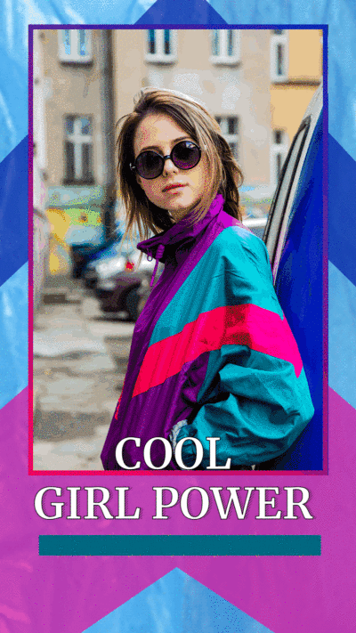 Animated instagram story template GIF