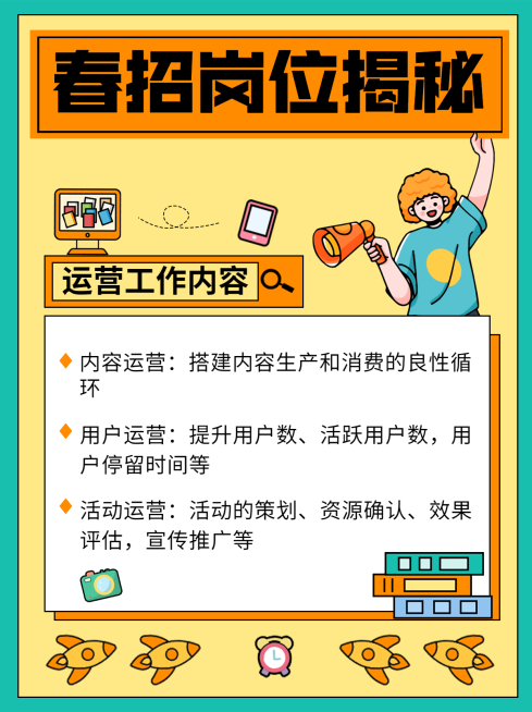 简约春招岗位揭秘小红书配图预览效果