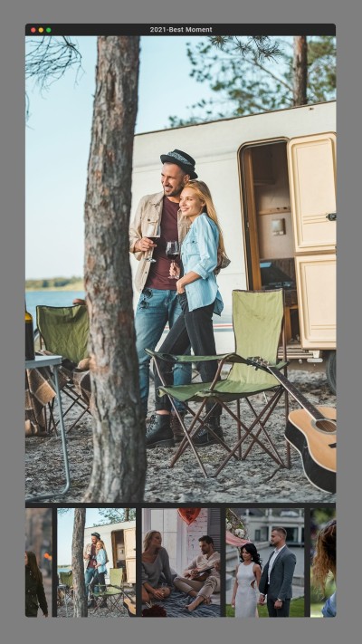 Minimalist Couple's Best Moment Photos Instagram Story