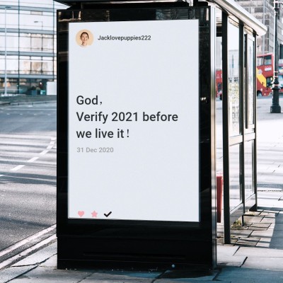 Religious Positive and Hopeful Quote Instagram New Year Post Image