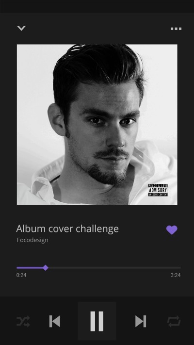 Cool Man Music Player Simulation Instagram Story