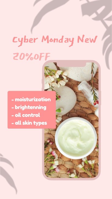 Literary Skin Care Products Ecommerce Story预览效果
