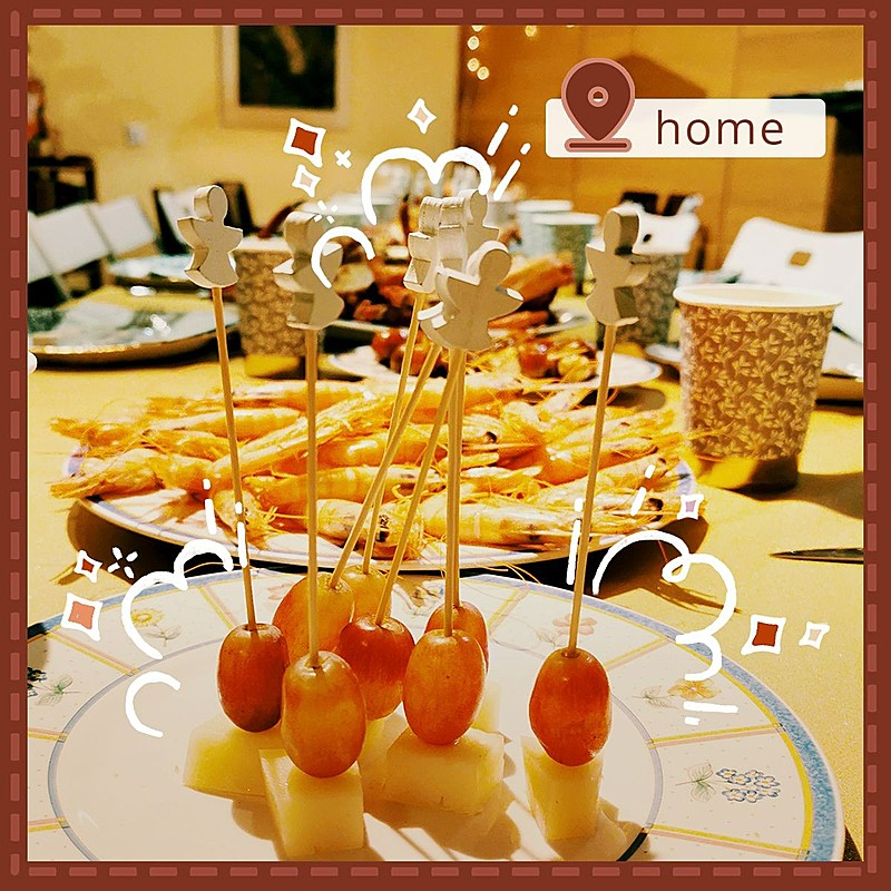 美食手绘水果涂鸦风plog模板