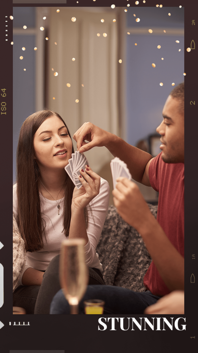 Simple Film Style Lights Element Couple Dates Moment Record Instagram Story