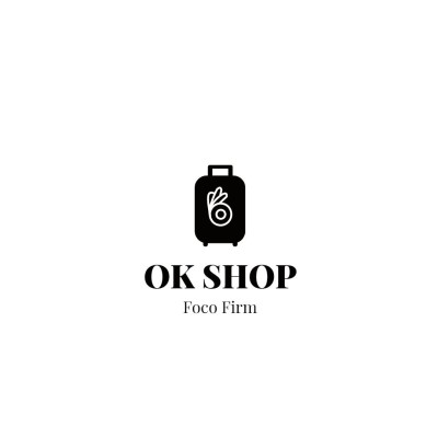 Black Color Block Bags and Suitcases Brand Logo
