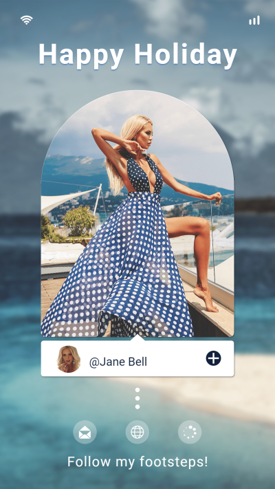 Simple Interface Simulation Dress Girl Holiday Record Instagram story