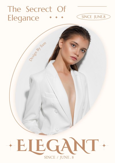 Women's Wear Fashion Clothing Product Promo Advertising Poster