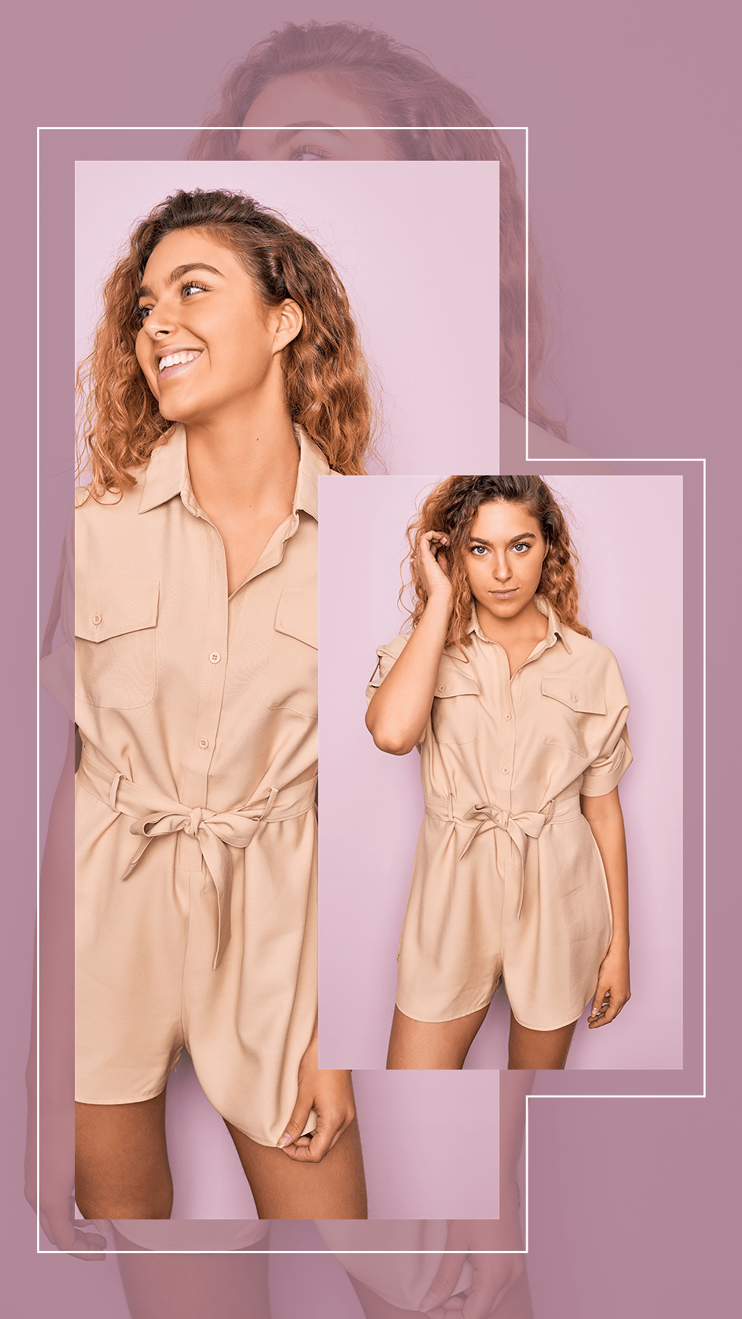 Simple Fashion Woman Suit Detail Show Instagram Story
