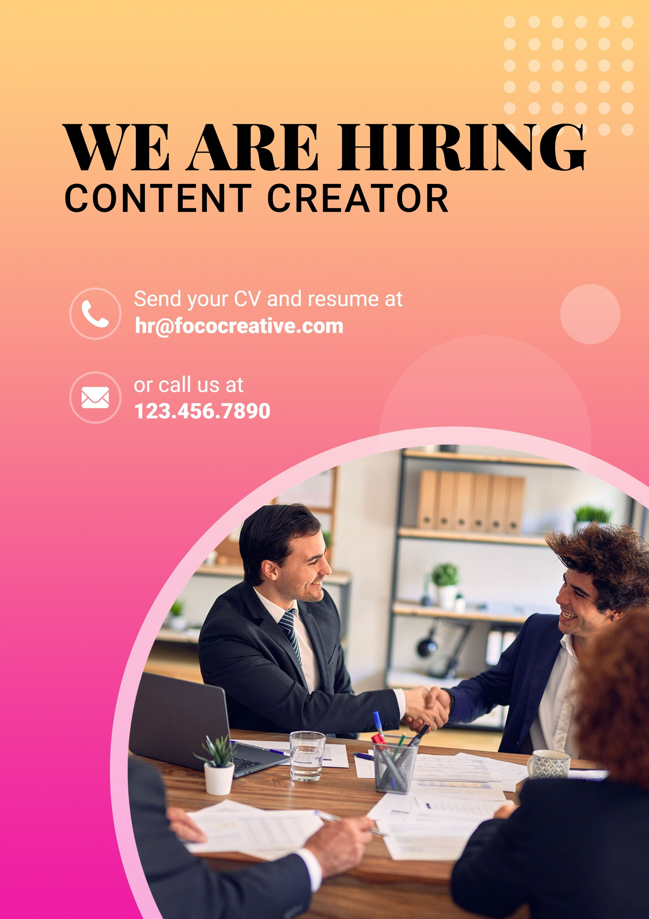 Simple Dots Element Hiring LinkedIn Post