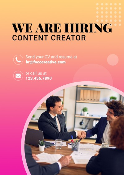 Simple Dots Element Hiring LinkedIn Post