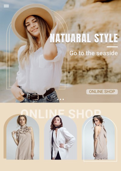 Women's Wear Fashion Clothing Product Collection Promo Advertising Poster