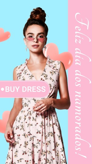 Brazil Valentine's day Dia dos namorados Women's Dress Fashion Promo Ecommerce Story