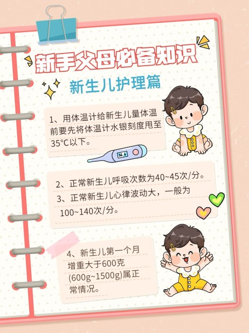 微商新手父母知识科普攻略指南可爱手帐风小红书配图预览效果