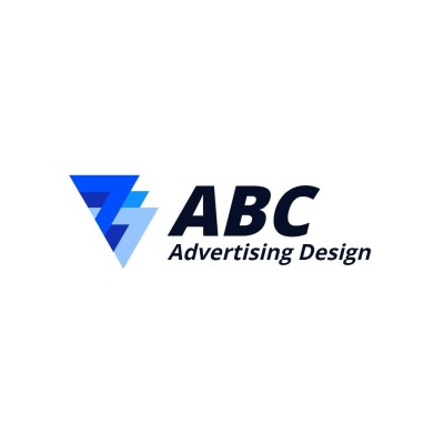 Blue Color Block Element Advertising Design Company Logo
