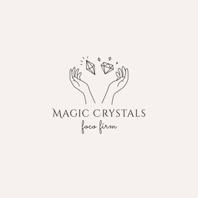 Hand Painted Diamond Element Jewelry and Accessories Brand Logo