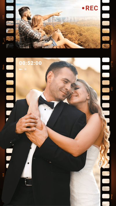 Retro Film Style Sunlight Element Couple Dates Memory Instagram Story