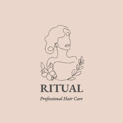 Hair Salon Barber Shop Logo